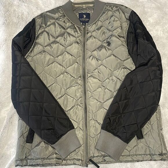 U.S. Polo ASSN Quilted Bomber Jacket - Picture 1 of 7